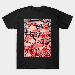 Wavy clouds pattern T-Shirt